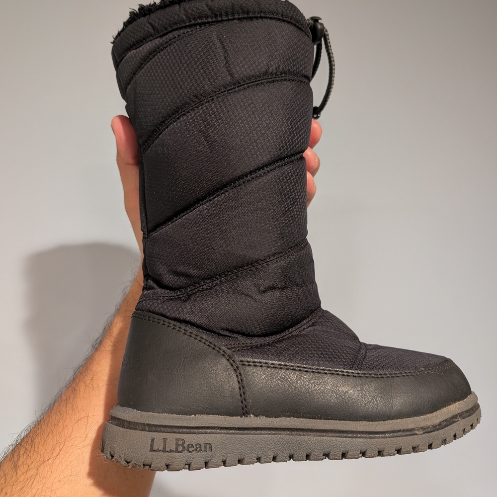 L.L. Bean Little Kids Black Winter Boots